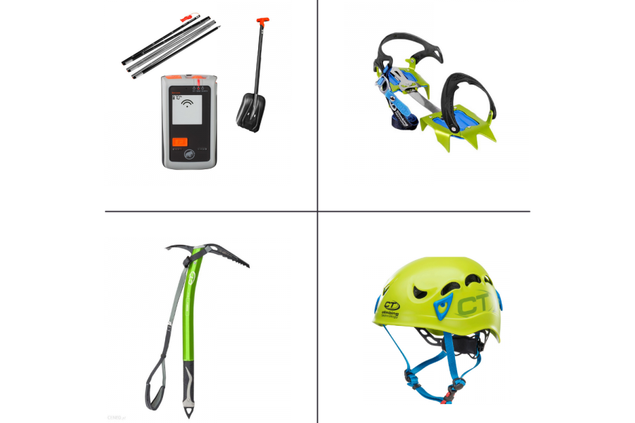 sprzęt do turystyki zimowej